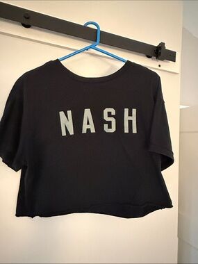 NASH Black Cropped Tee - Women